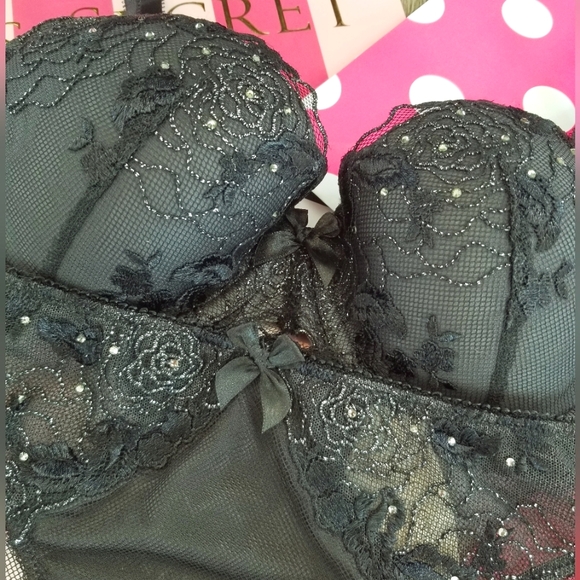 Victoria's Secret Vintage Dream Angels Rhinestone Crystal Bra & Panty Set NWT - Picture 3 of 16